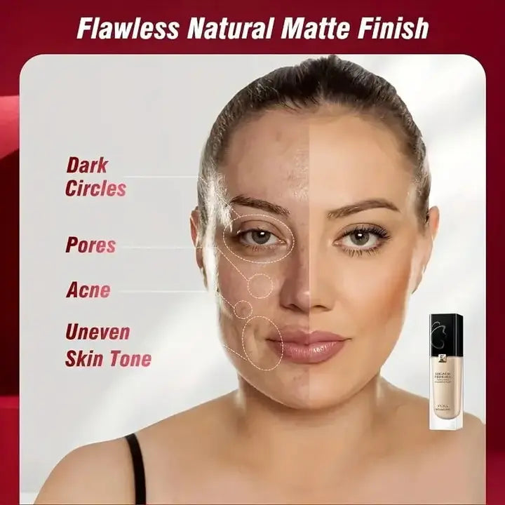 FV The Best Waterproof , Full Coverage Liquid Foundation with Free Sponge Pack