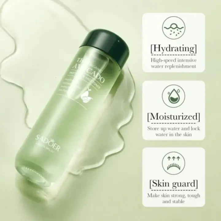 Moisturizing toner splash showing lightweight and fast-absorbing texture