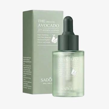 Lightweight facial serum in clear bottle designed to reduce fine lines and dark spots